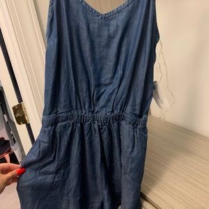 Fashion Nova Denim Romper - New With Tags